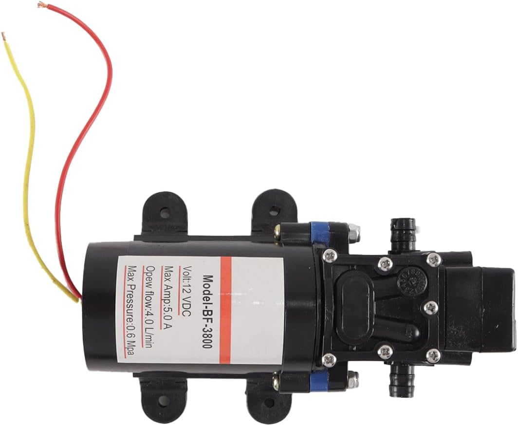 NUZAMAS NEW 12V High Pressure Diaphragm Self Priming Water Pump for Caravan/Rv/Boat/Marine