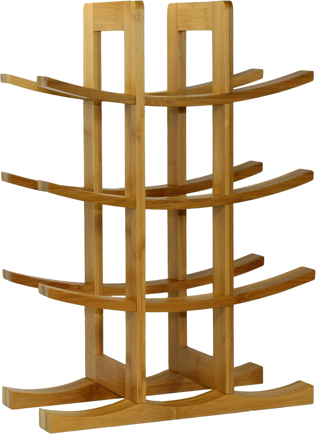 Oceanstar WR1132 12-Bottle Dark Espresso Bamboo Wine Rack