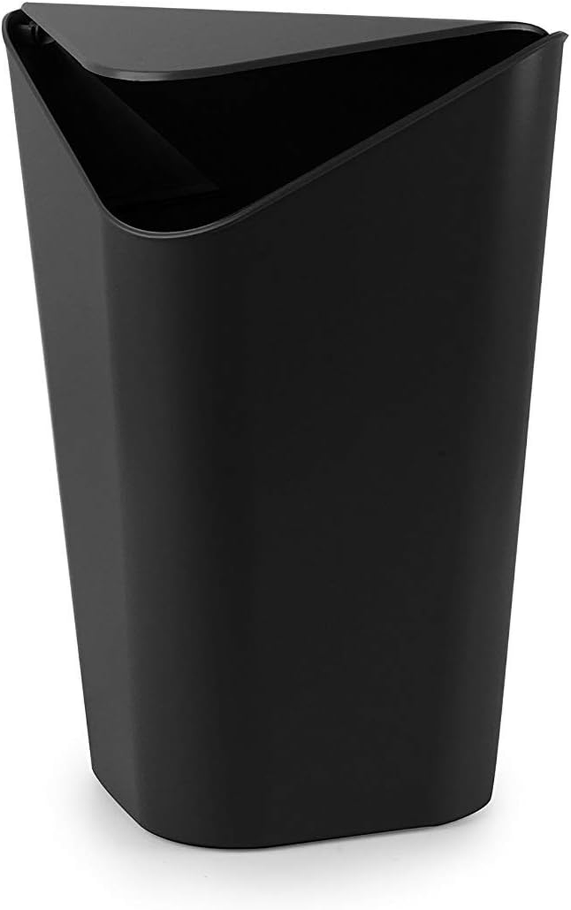 Umbra Corner CAN Swing Lid Square Trash Can Trash Can Dust Bin 5L Compact Black image number 4