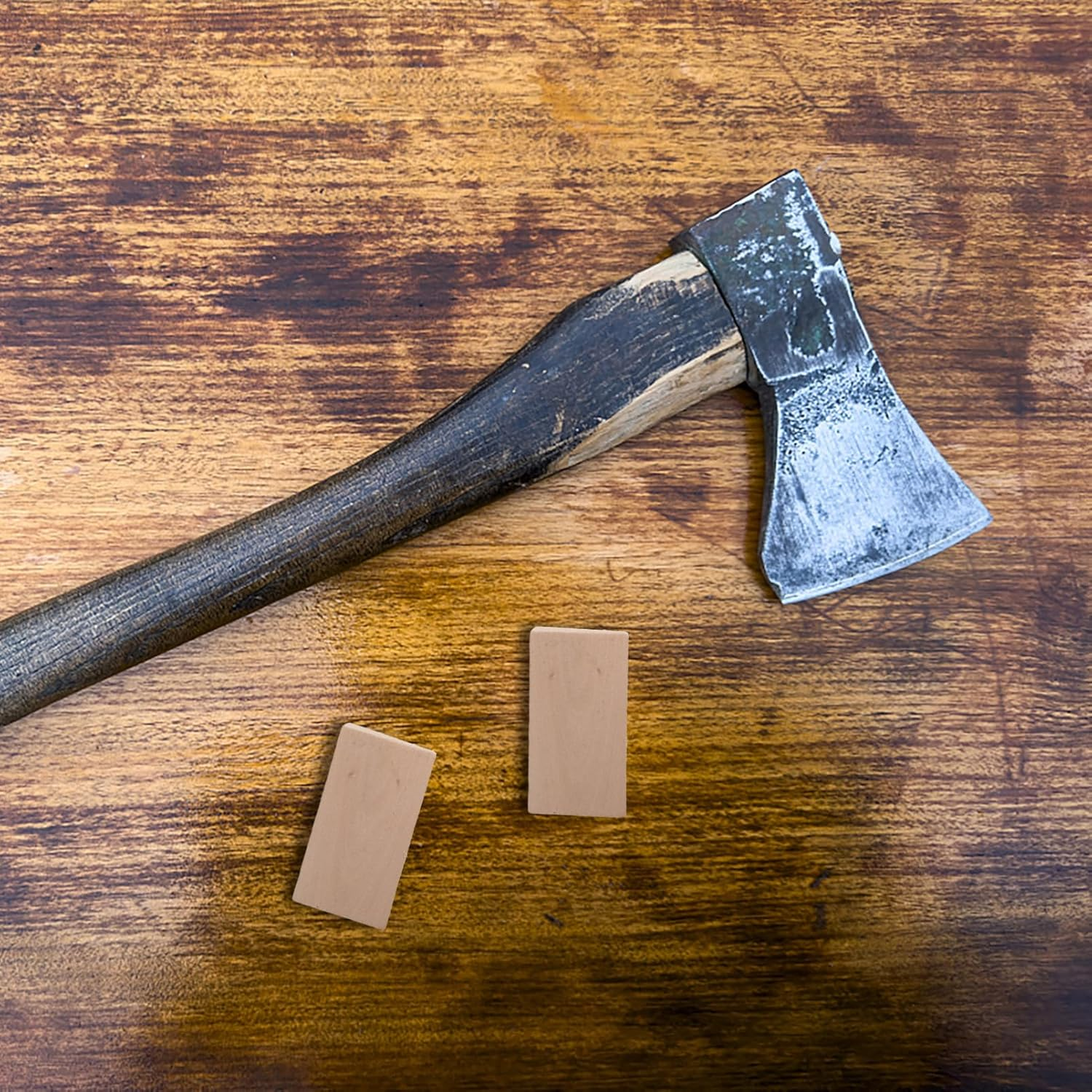 SEWOART 10Pcs Wooden Wedge for Axe Handle Garden Hoe Handle Repair Garden Tool Replacement Parts for Outdoor Gardening Tools image number 4