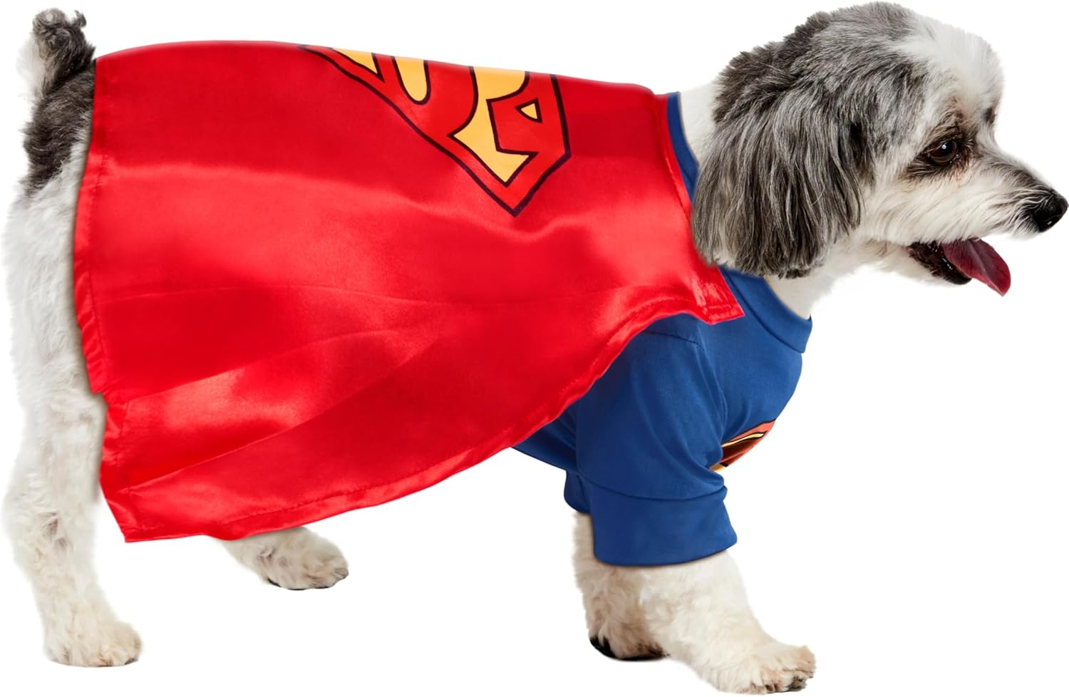DC Comics Superman Shirt and Cape Pet Costume, as Shown image number 2