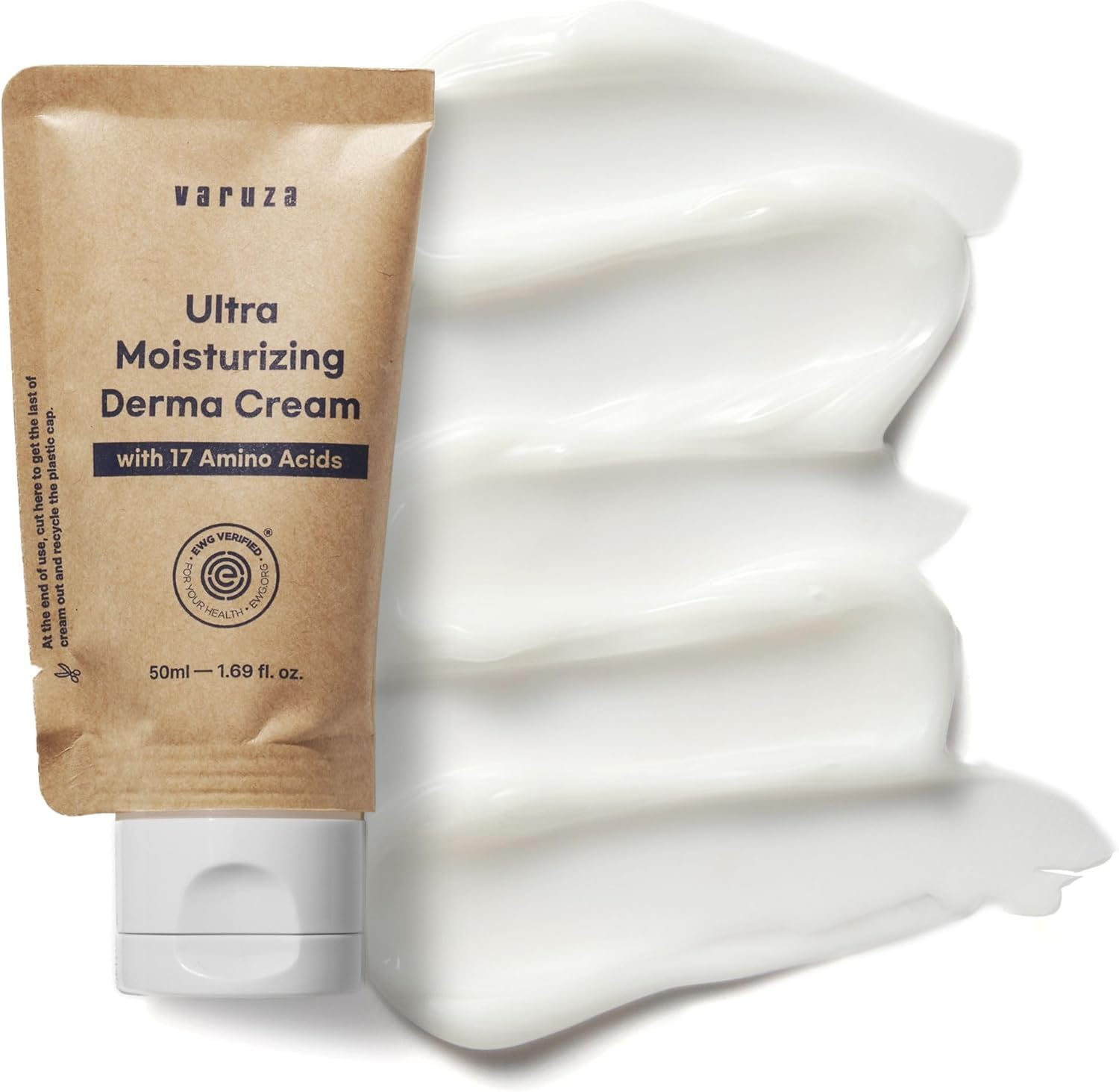 Varuza Ultra Moisturizing Derma Facial Cream with 17 Amino Acids Vegan Nano Liposome Cream Low Molecular Weight Hyaluronic Acid Oil Free (Ultra Moisturizing Derma Cream) image number 3