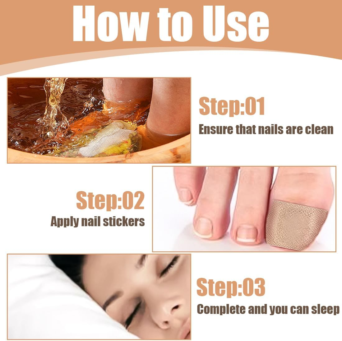 LQIOACU Pack of 32 Toenail Treatment, Split Nail Repair Strengthening Nails, Nail Digging Repair Plasters for Damaged and the Appearance of Discoloured Nails image number 4