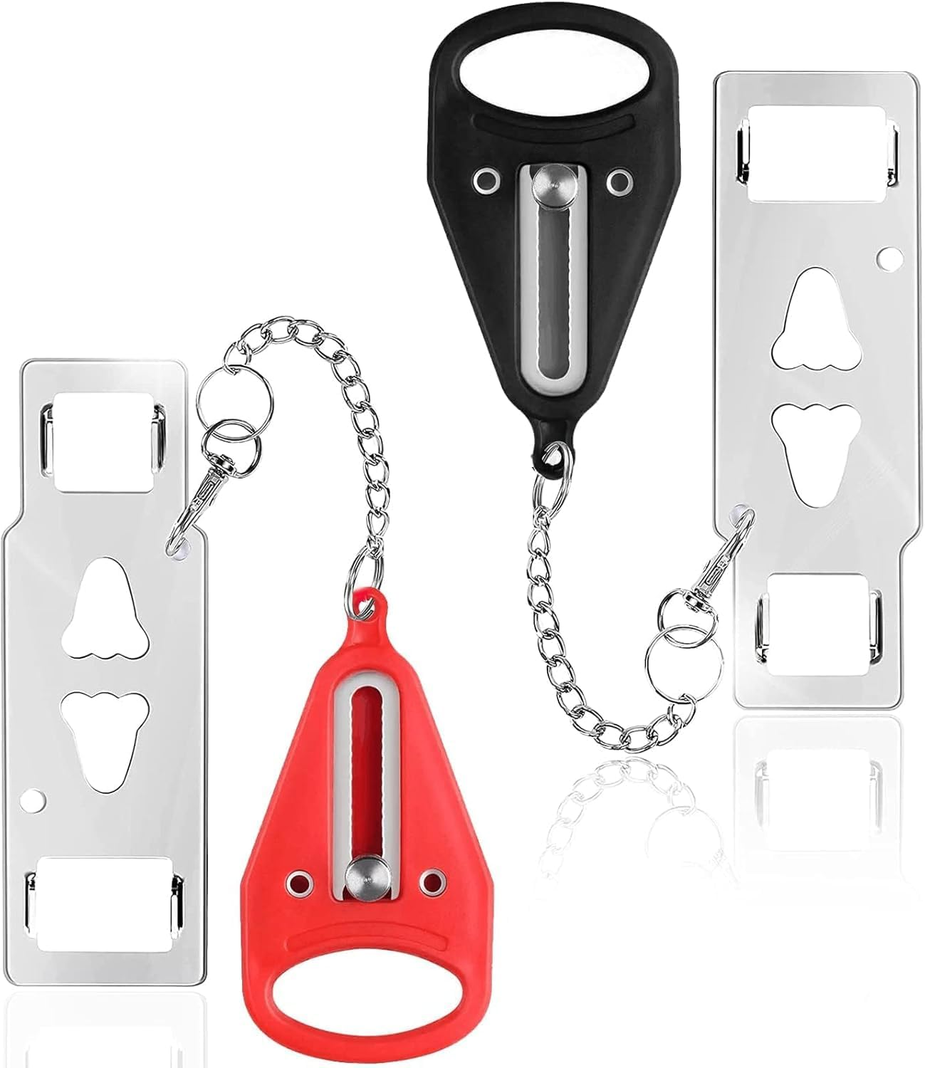 2Pcs Portable Door Lock Extra Locks for Additional Privacy and Safety,Door Lock Home Security Door Lock Travel Lockdown Locks,Portable Door Lock Home Security Door Lock Travel Lockdown Lock Door Lock image number 3