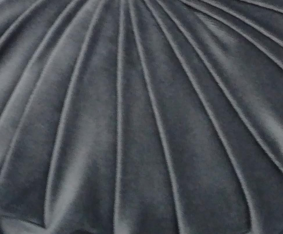 Craftsmanship Pleated round Throw Pillow, Home Decorative Pumpkin Velvet Cushion, Floor Pillows for Living Room Chair Couch Sofa (Grey) - Green image number 4