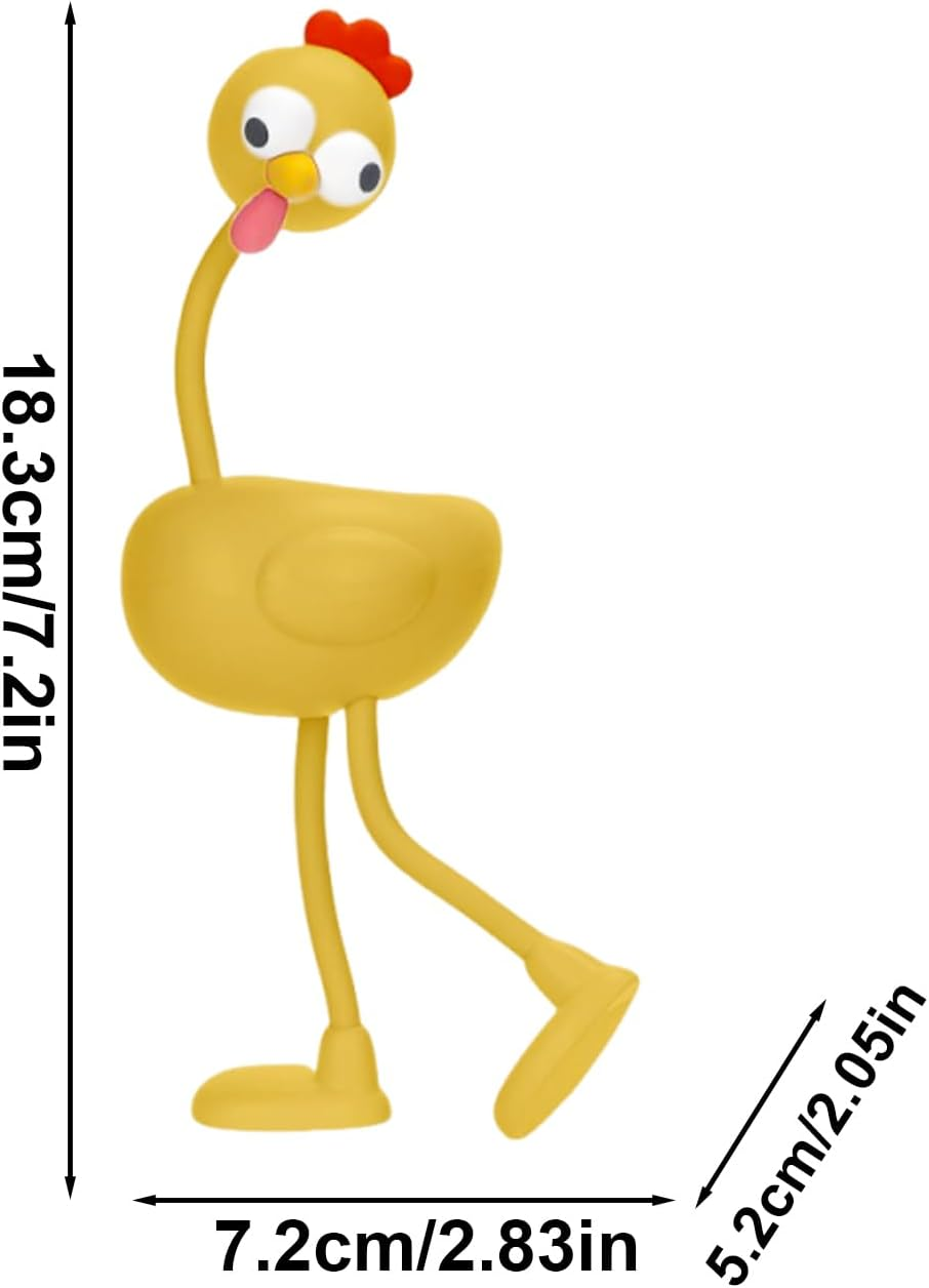 Chicken Night Light | Nursery Nightlight - 3 Level Dimmable Flexible Joints Desk Accessories Home Decoration for Reading Corner Kids Adults, Living Room Bedside Kitchen image number 4