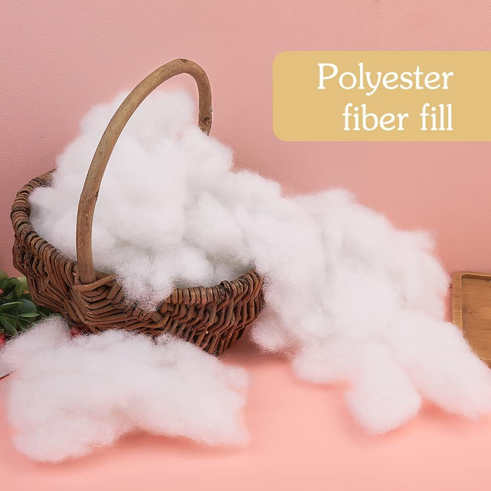 BUTUZE 900G/32Oz Polyfill Stuffing, (2.1Oz-4.4Lb) Fiberfill for Crafts, Polyester Fiber Fill, Premium Stuffing Fiber Fill for Stuffing Pillow and Home Decoration Projects image number 5