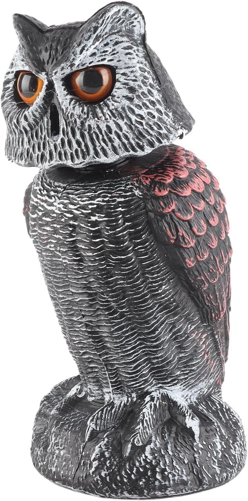 Plastic Owl Decoy, Owl Decoy to Scare Birds Away Exquisitely Crafted Waterproof Shake Sun Proof Outdoor Garden Decoration for Orchard for Crops image number 4