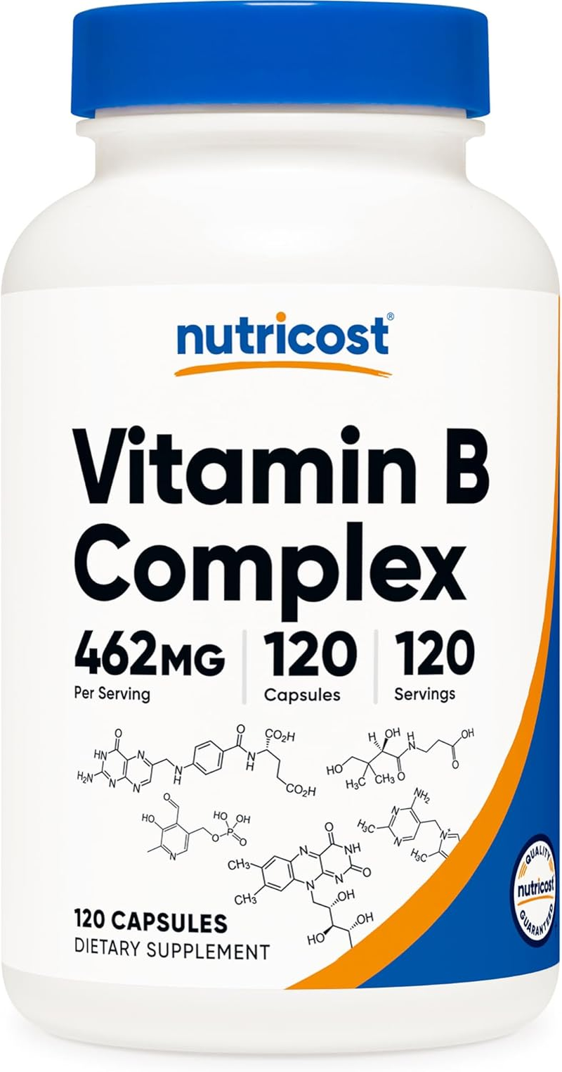 Nutricost High Potency Vitamin B Complex 120 Caps image number 5
