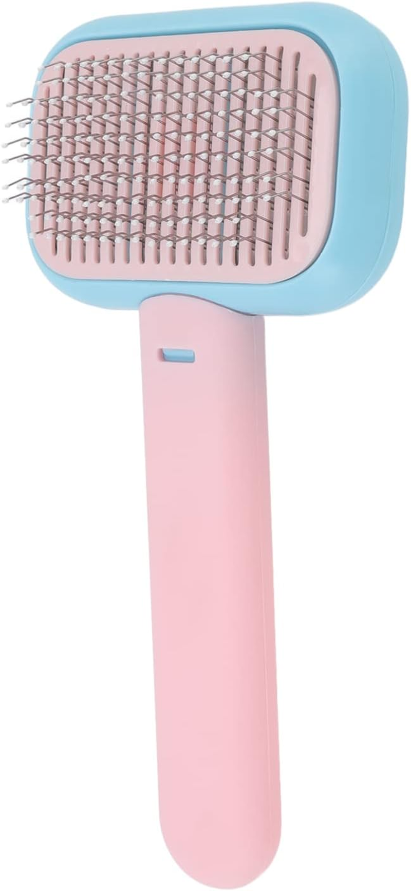 Pet Slicker Brush, Self Cleaning Massage Prevent Slip Dog Cat Grooming Comb, Pet Hair Brush Deshedding Dog Brush Cat Brush for Shedding Hair image number 5