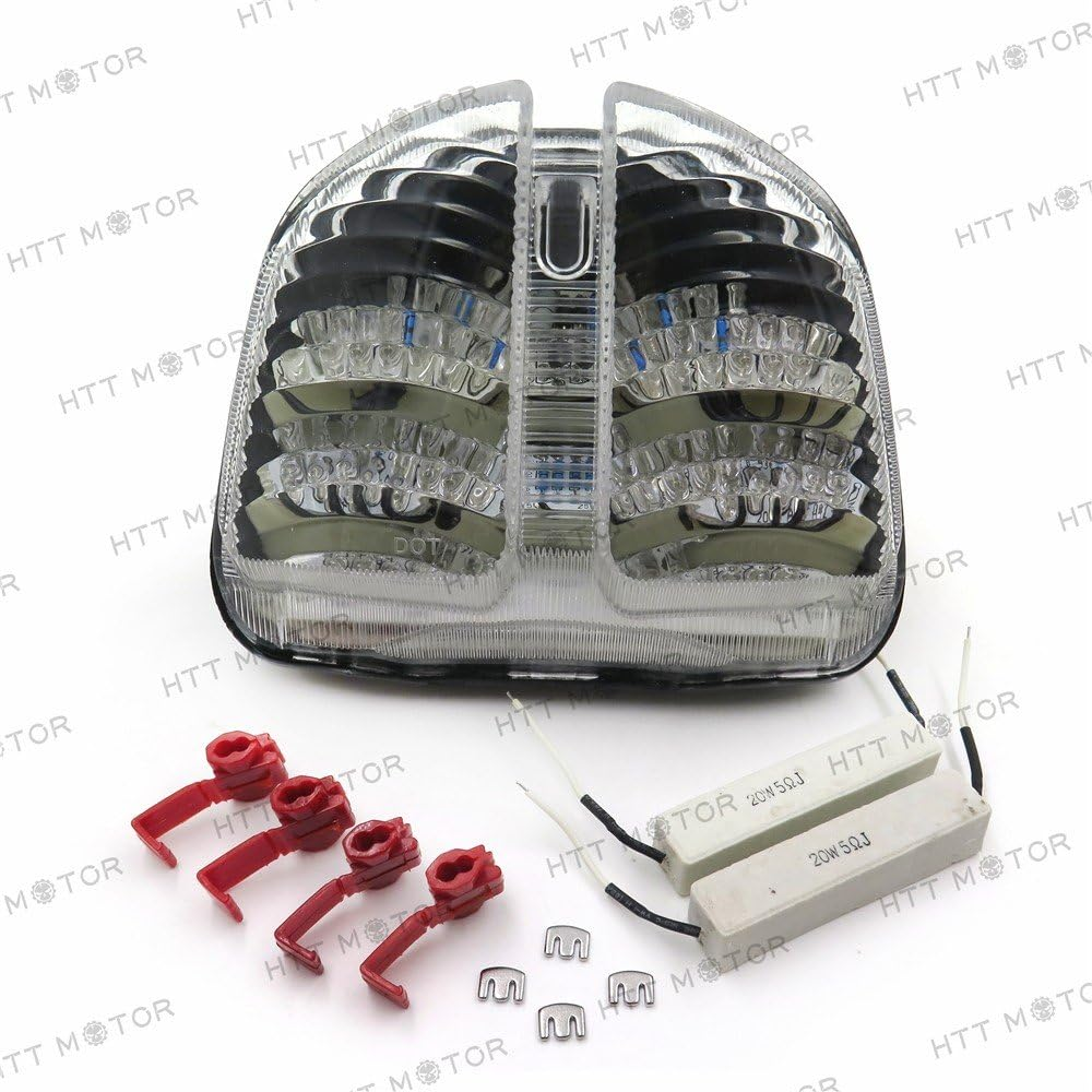 HTTMT MT044- Tail Light Brake Light Compatible with 2006 2007 Suzuki Gsxr 600 Gsx-R600 750 Gsx-R750 Clear image number 4