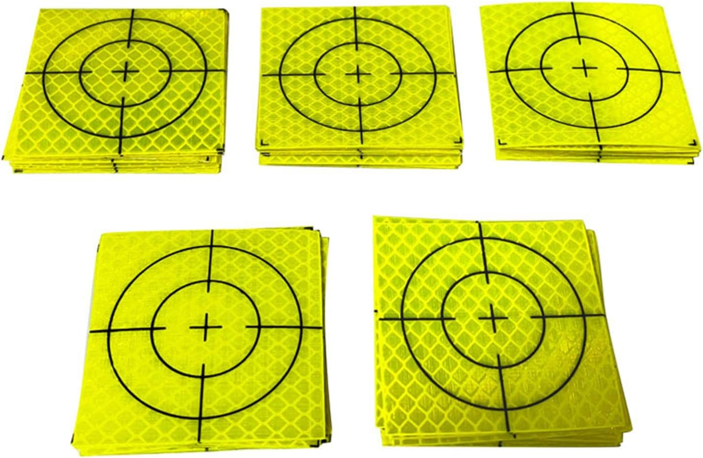 100Pcs Reflective Tape Survey Targets Reflector Target Sheets Total Station for Ship Inspection Building Construction Tunnel Engineering, 4Cmx4Cm image number 5