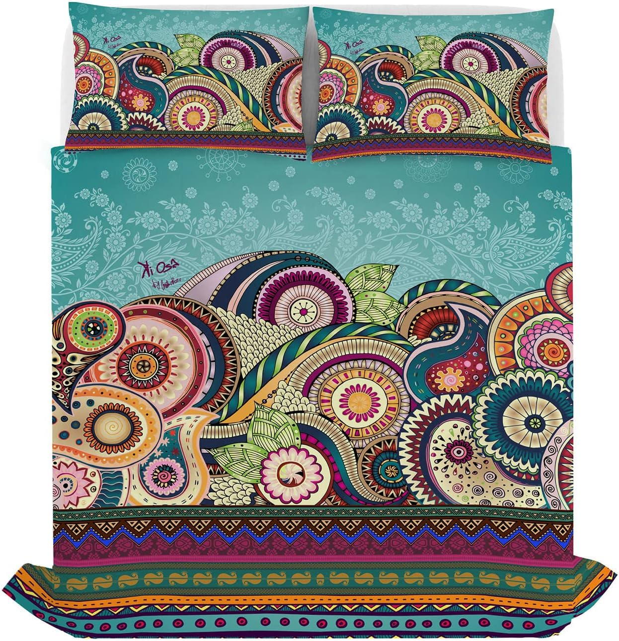 KI-OSA 657 Microfibre Duvet Cover Set, Double image number 3