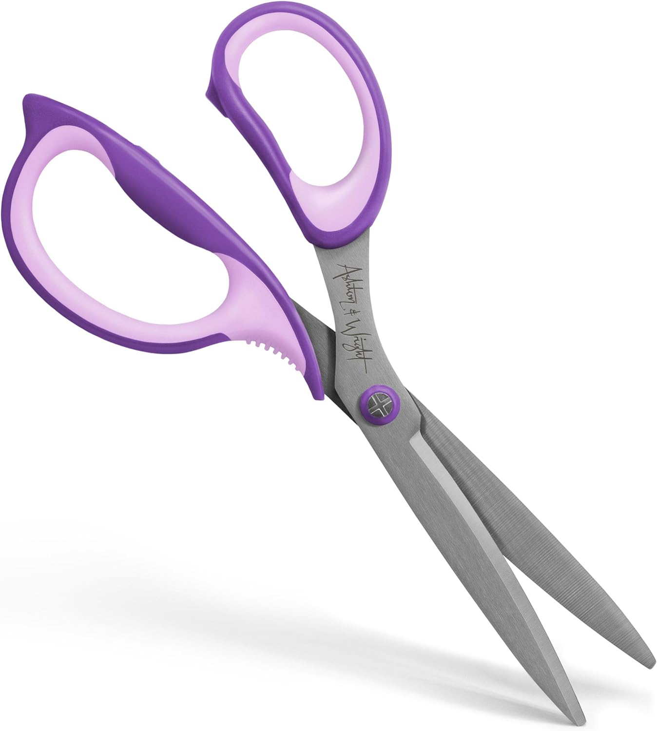 Ashton and Wright - Precision SG - Soft Grip Scissors for Office, Home, Kitchen, and Craft - 210Mm / 8&rdquo; - Steel Blades (Purple, Left Handed)