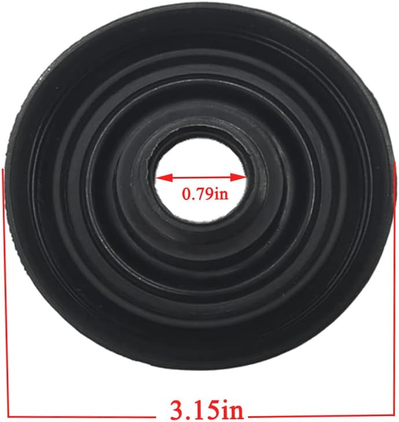 Pack of 2 Headlight Dust Cover 80Mm Rubber Seal with 20Mm Hole Universal for LED Headlamp Housing Conversion Compatible with Honda Toyota Kia image number 4