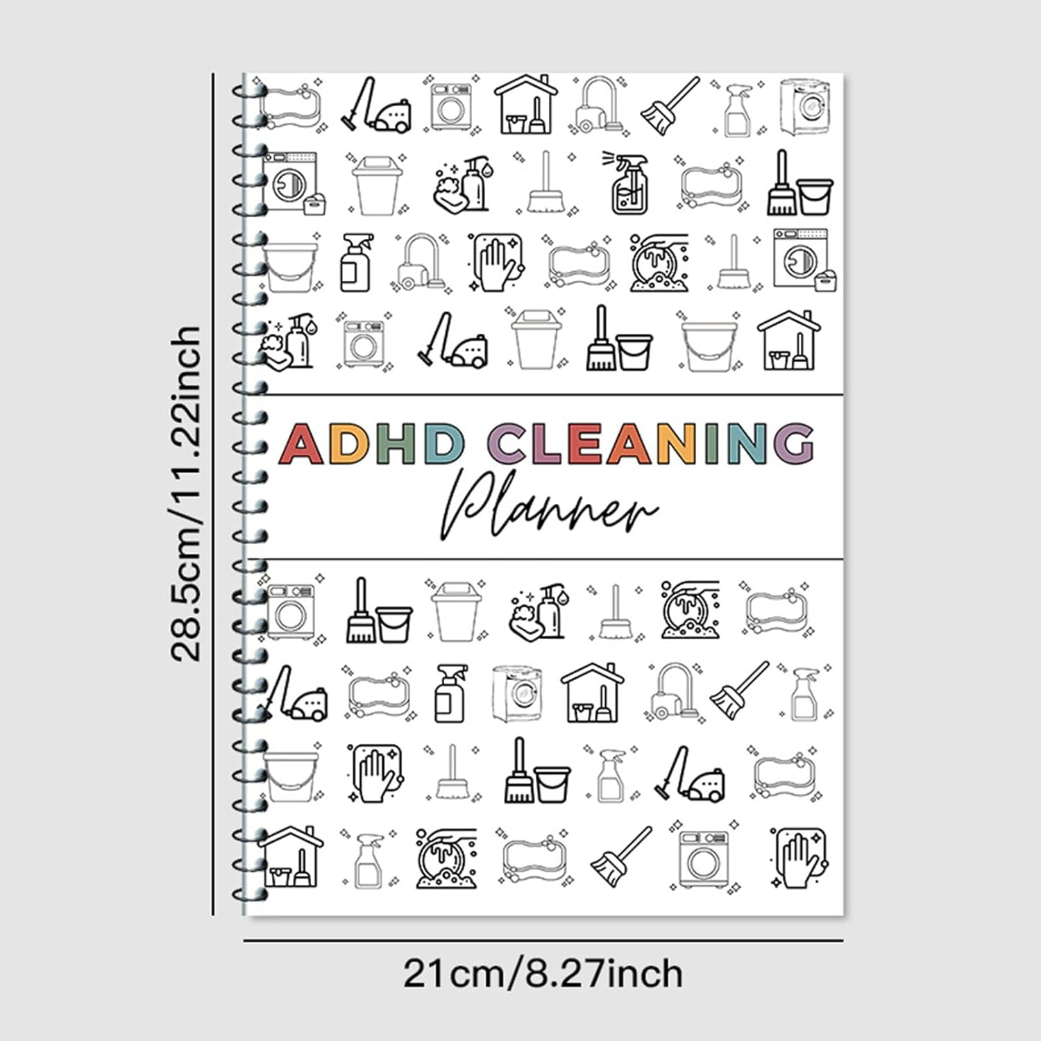 ADHD Cleaning Planner, Cleaning Schedule and Checklist Organizer, Daily Weekly Monthly Planner Notebook image number 3