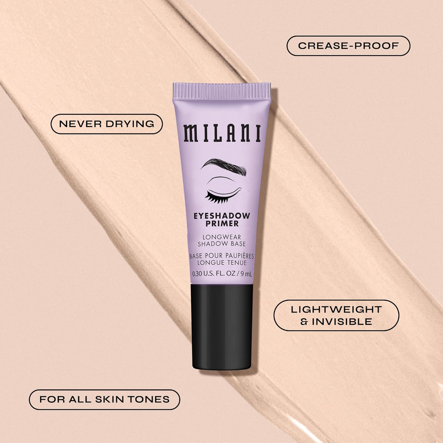 Milani Eyeshadow Primer - Nude (0.3 Fl. Oz.) image number 2