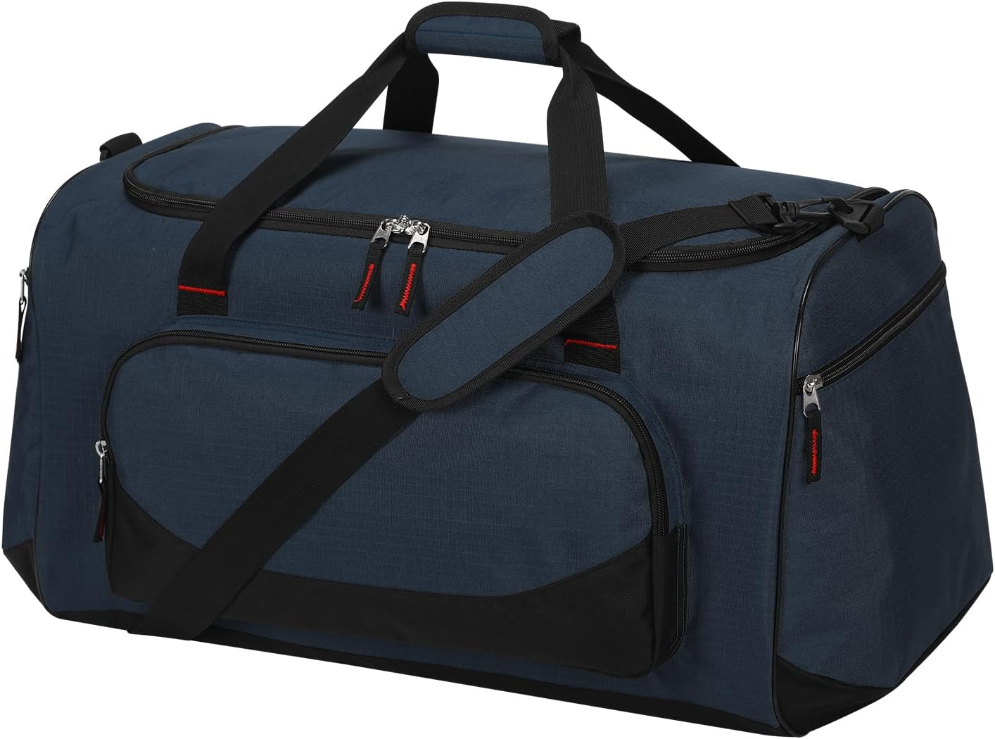 LONALIA 55L Large Gym Sports Duffle Bag for Men, Navy Blue, Sports Holdall Bags 22 Inch, LONALIA 55L Sports Holdall Bags for Men - Black image number 4