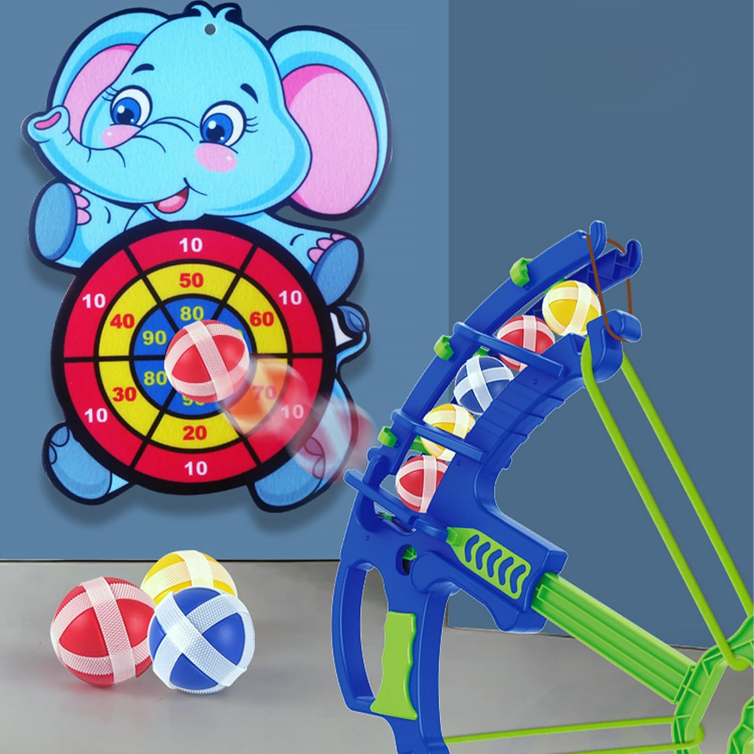 2 Pack Kids Bow and Arrow for Kids, 42Cm Large 2 Board Targets with 10 Sticky Balls, Indoor/Sports Outdoor Fun Party Play Game Toys Birthday Gifts for 3 4 5 6 7 8 9 10+ Years Old Boys Girls Adults image number 3