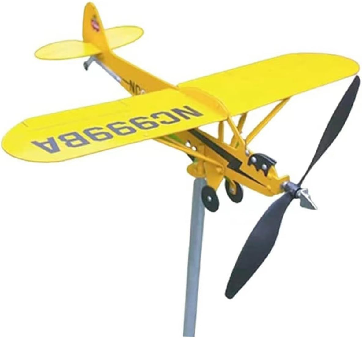 Farmhouse Weather Vane Metal Airplane Wind Direction Indicator for Structure Easy to Install Decorative Garden Decor image number 2