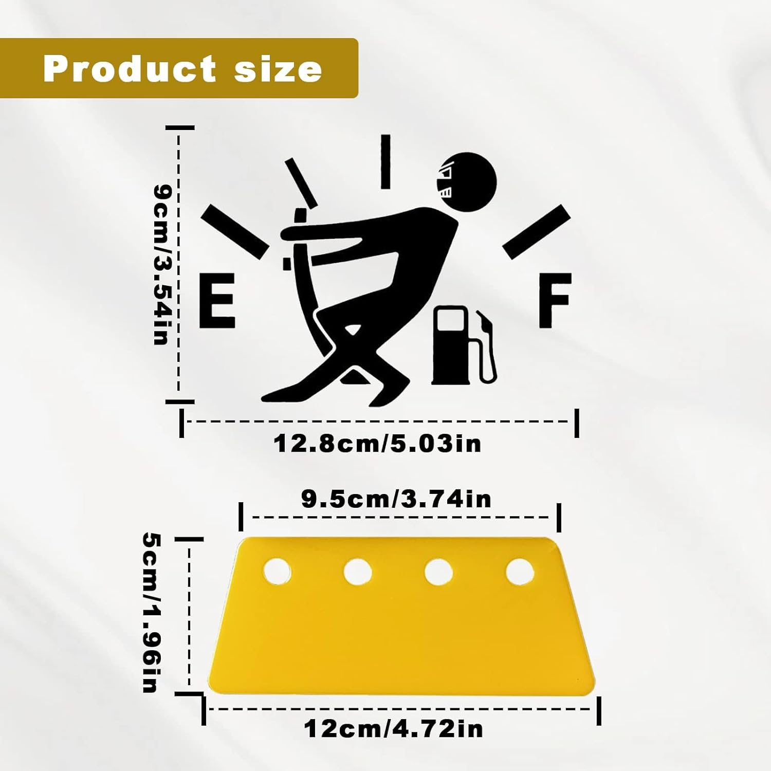 Funny Car Stickers High Gas Consumption Decal Fuel Gage Empty Stickers Fit Car, Trucks, Motorcycle, SUV (Black/Boy) image number 4