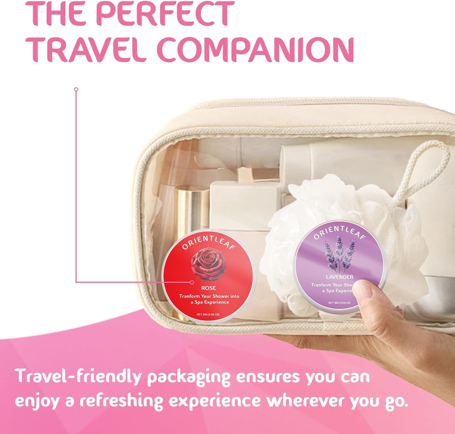 Orientleaf Shower Steamers Aromatherapy, 8 Pcs Stress Relief Shower Bombs Gift, Self Care & Relaxation for Mom，Christmas, Birthday, Valentines Day Gifts for Women and Men image number 1