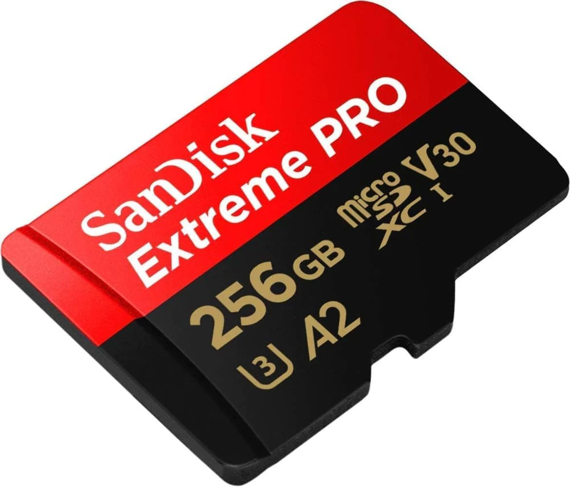Sandisk Extreme Pro Micro SDXC UHS-I U3 A2 V30 Memory Card (256GB)