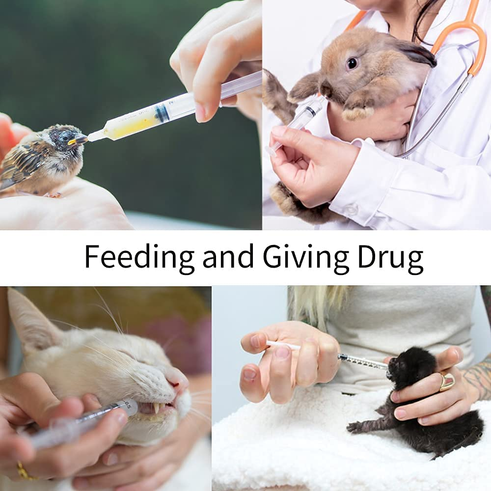 50PCS 2Ml Bulk Plastic Syringes without Needle with Measuring Device for Science Lab, Feeding Pets, Liquid Measurement, Industrial,Individually Sealed image number 6