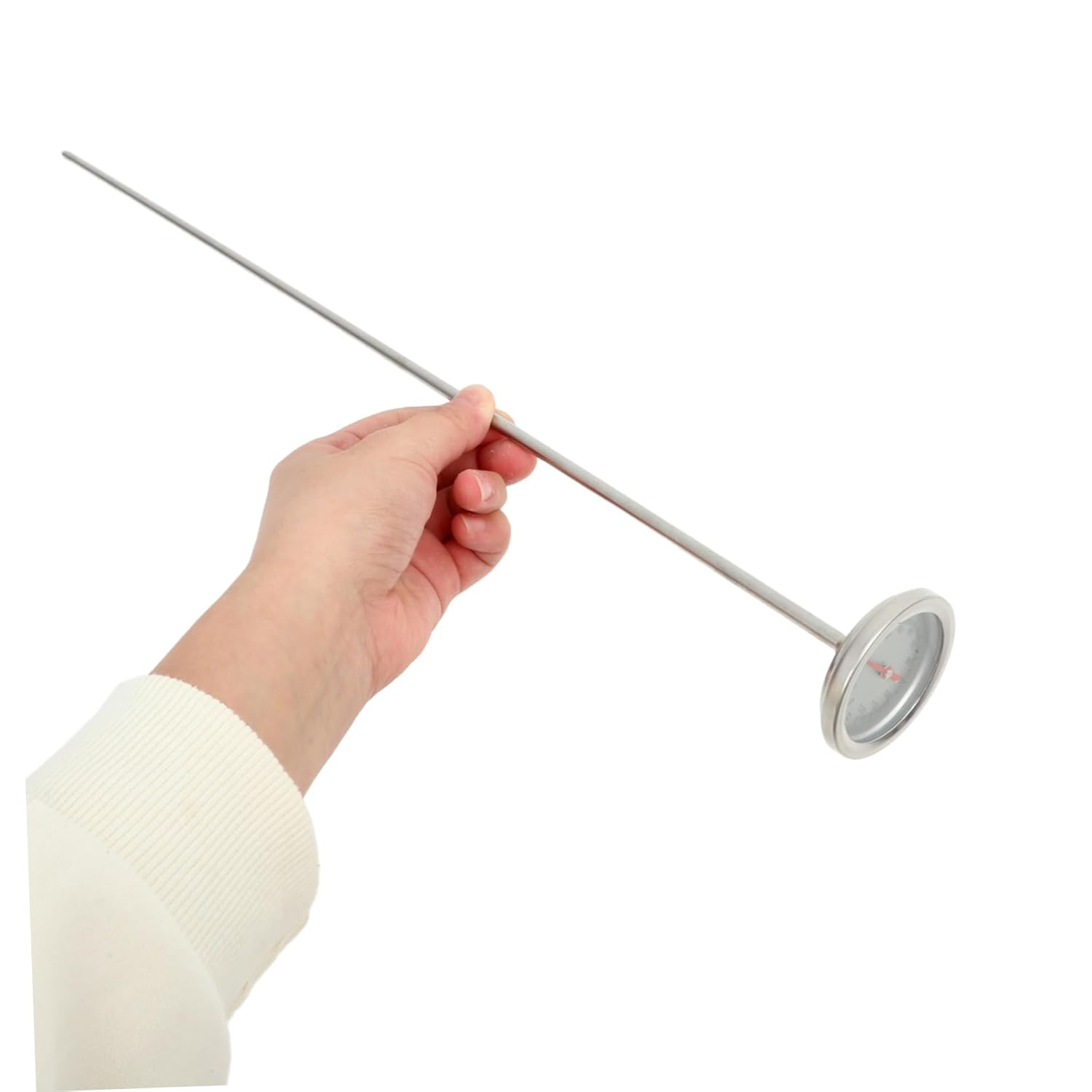 POPETPOP Stainless Steel Compost Soil Thermometer with Long Probe Durable Dual Scale Celsius Gauge for Gardening Portable Earth Temperature Measuring Tool for Home and Farm Use image number 3