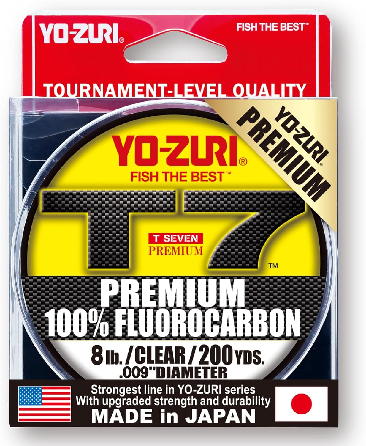 Yo-Zuri T-7 Premium Fluorocarbon 200 Yard Spool 8LB image number 1