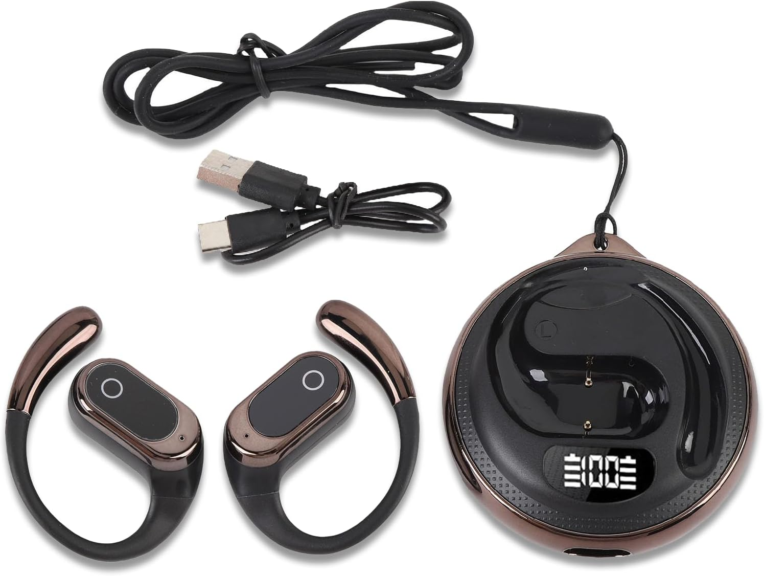 Garsent AI Translation Earphones, 3 in 1 Wireless Bluetooth Translation Headphones, Real Time 164 Languages Translator, Open Ear Translation Headphones for Travel Business Learning image number 5