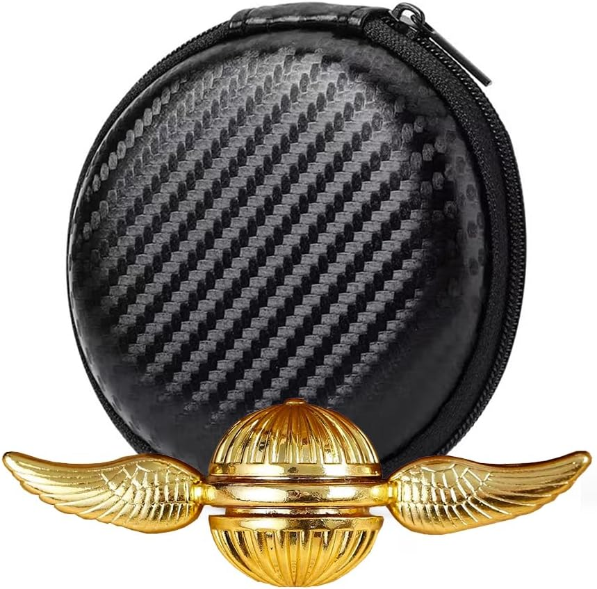 Metal Fidget Spinner, Magic Orb Hand Finger Spinner, Gold Fidget Spinner Stress Relief anti Anxiety Desk Decoration Gifts Party Favors for Adults image number 6