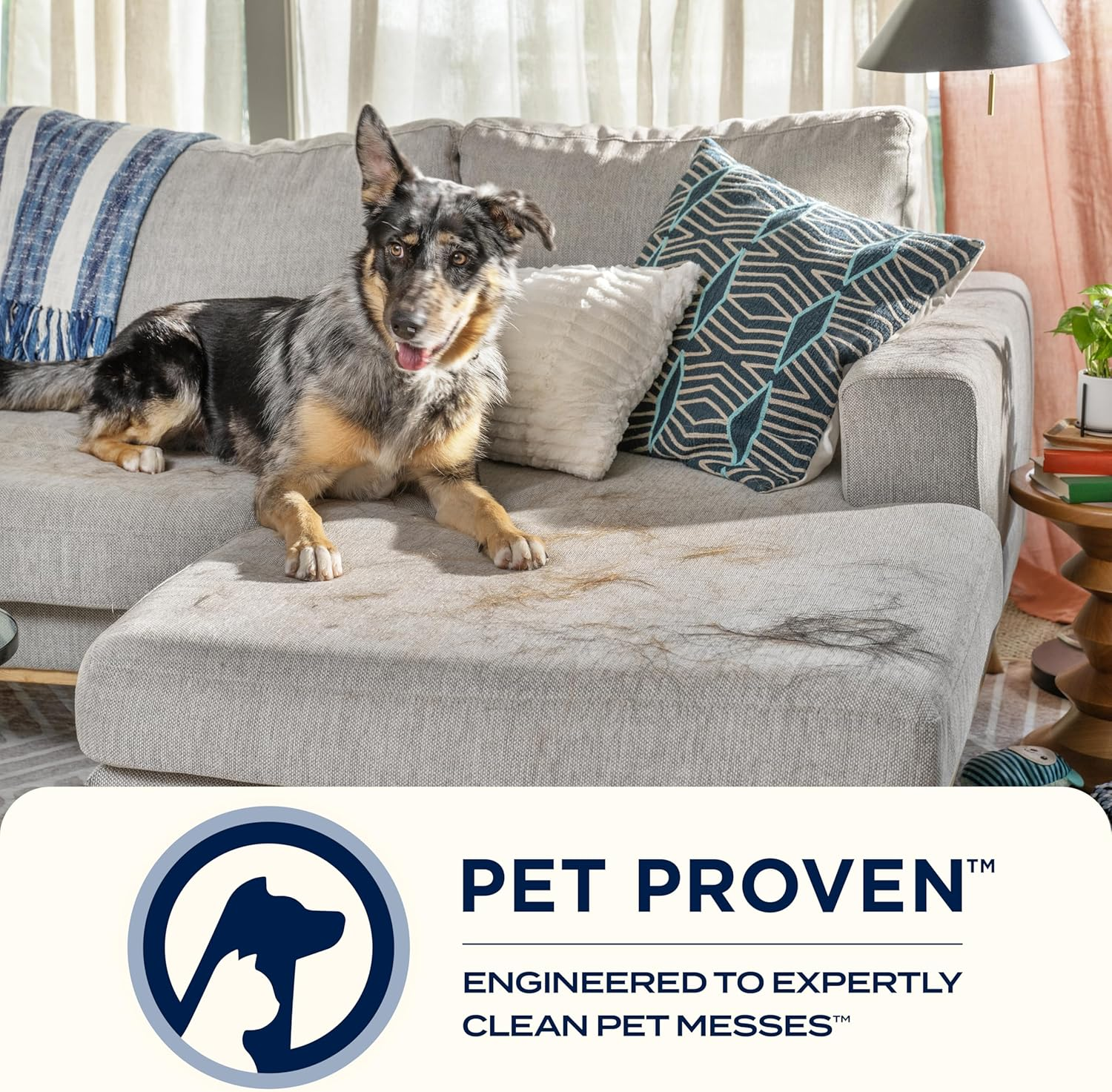 BISSELL Pet Hair Eraser Turbo 2454F | Bagless Upright Vacuum with Tangle-Free Brush Roll, Powerful Pet Hair Pickup with Turbobrush Tool & Led-Lit Crevice Tool image number 2