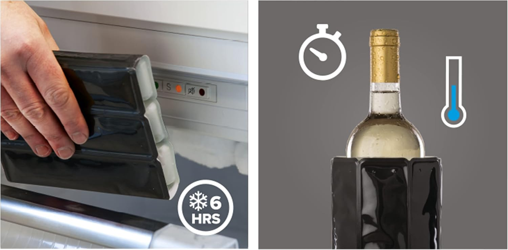 Vacu Vin Active Cooler Wine, Platinum, VV3880P - Platinum image number 3