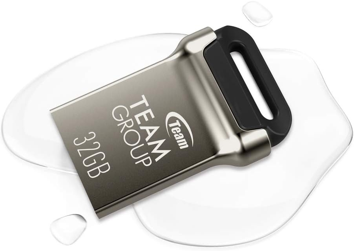 TEAMGROUP C162 256GB USB 3.2 Gen 1 USB 3.1/3.0 Mini Fits Metal Read 140Mb/S Flash Thumb Drive External Data Storage Memory Stick Compatible with Computer/Laptop Black TC1623256GB01 image number 6