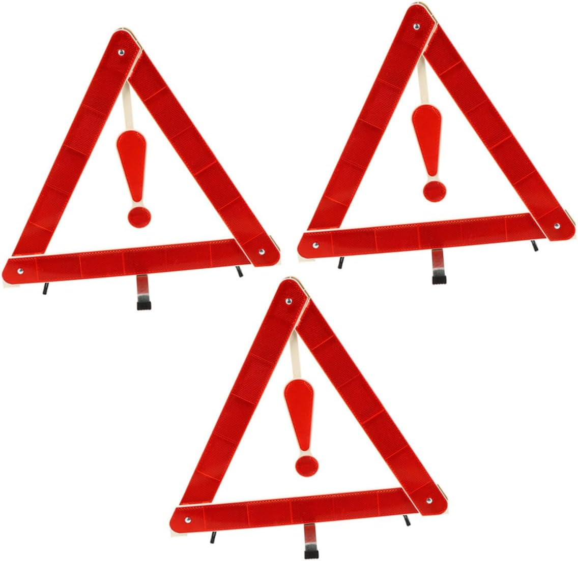 3Pcs Reflective Warning Triangle Emergency Roadside Safety Triangles for Vehicles Highway Warning Reflective Road Markers image number 6
