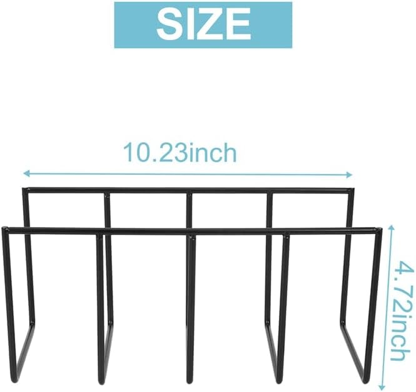 Hcskoss Metal Vinyl Record Display Shelf Turntable Storage Shelf Exhibit Stand Holder (Black, 26 * 12 * 12) image number 6