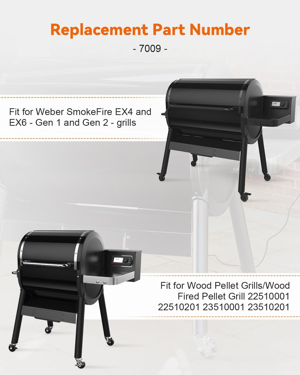 Glow Plug Replacement for Weber Smokefire EX4 EX6, 7009 Wood Pellet Grill Smoker Accessories Parts, Silver image number 2