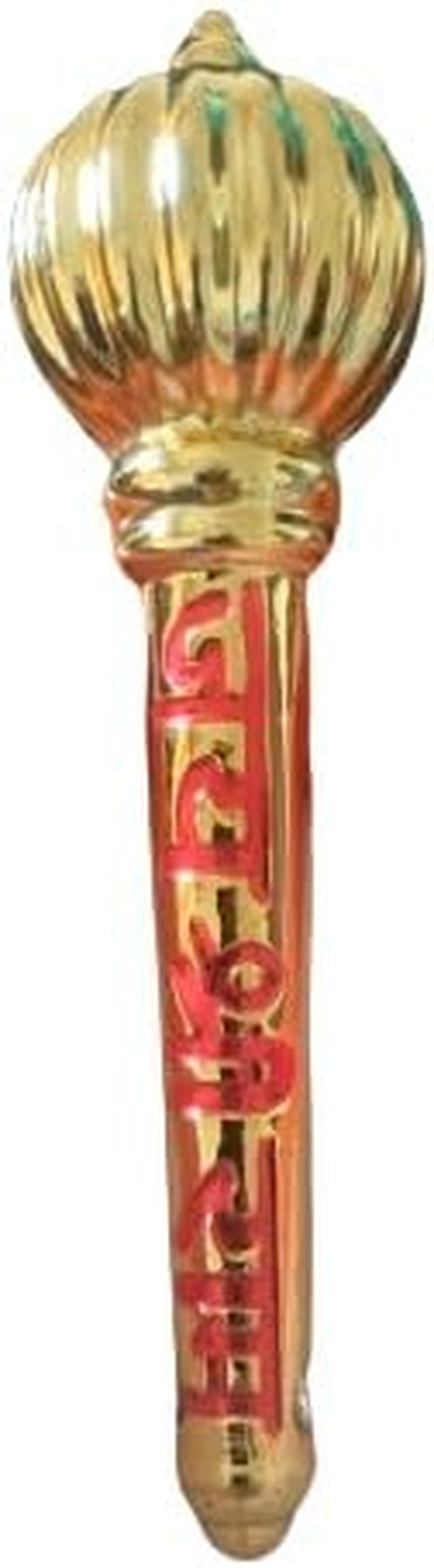 Generic Hanuman Ji Gada Brass Gold Plated/Hanuman Sota Decorative Showpiece - 12 Cm (Brass, Gold), HYRUMGA5666 image number 4