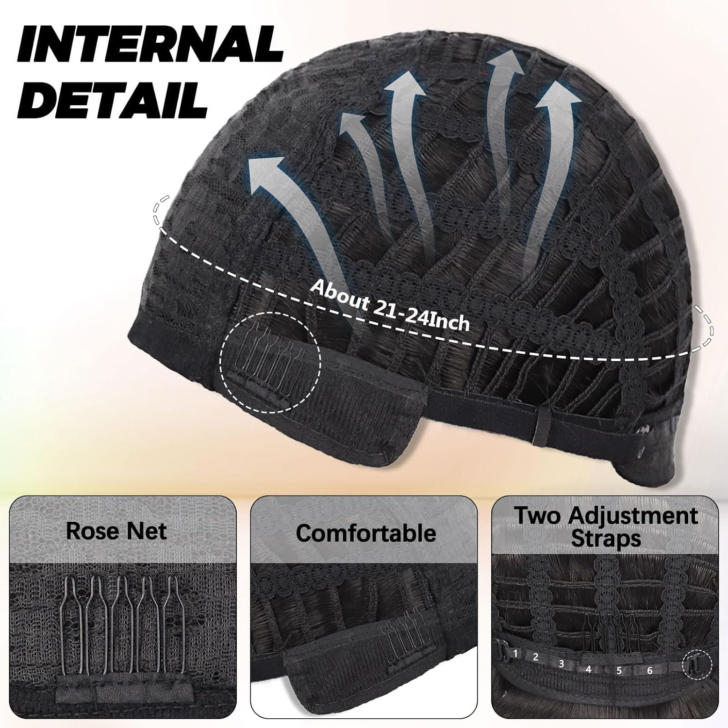 Mens Afro for 70S Rocker Disco Party 5Pcs Set (Wig+ Glasses+ Disco Necklace+ Mustache+ Wig Cap) Afro Puff Wigs for 70S 80S Halloween Costume Cosplay