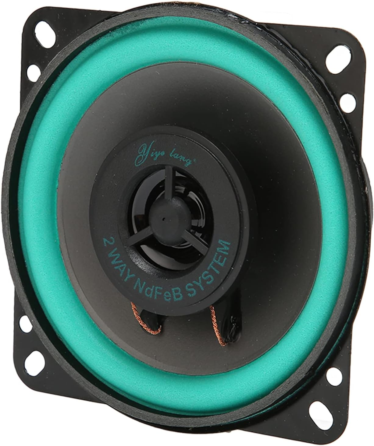 Coaxial Car Speakers, 4In 100W High Power Car Audio Speaker, Hifi Stereo High Sensitivity Car Speakers for Car Sound Systems, 4 Ohms 87Db Car Audio Coaxial Speakers System image number 1