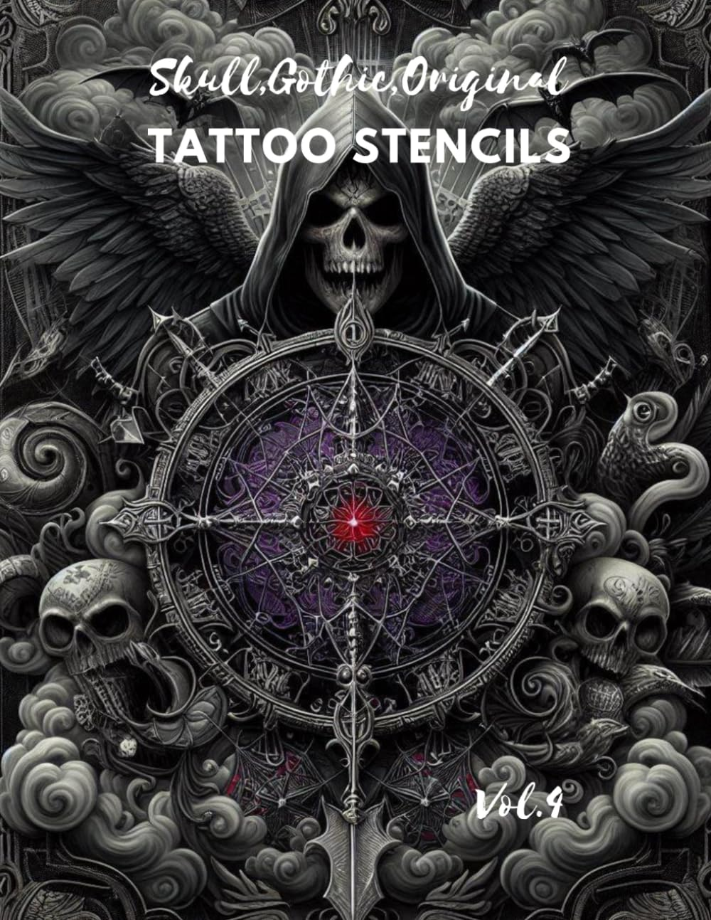 Skull,Gothic,Original Tattoo Stencils: Tattoo Designs