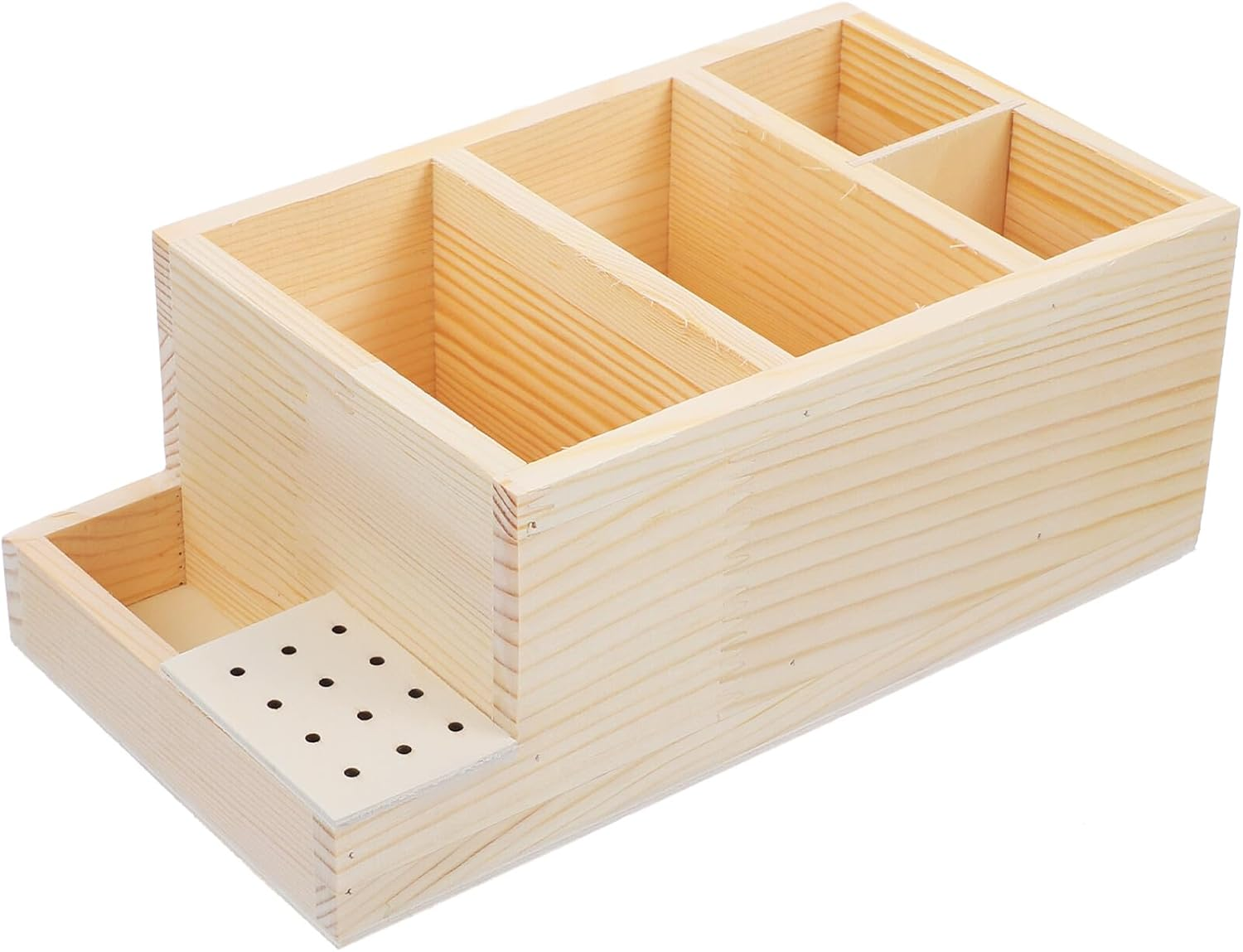 DONFAMDS Nail Drill Bits Storage Holder Nail Drill Bit Organizer Box for Manicure Tools Desktop Storage Premium Wood Material for Salon and Home Use image number 4