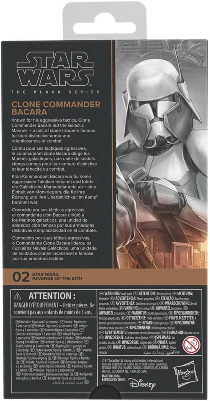 Star Wars the Black Series Clone Commander Bacara, Star Wars: Ahsoka Premium Collectible 6 Inch Action Figure image number 4