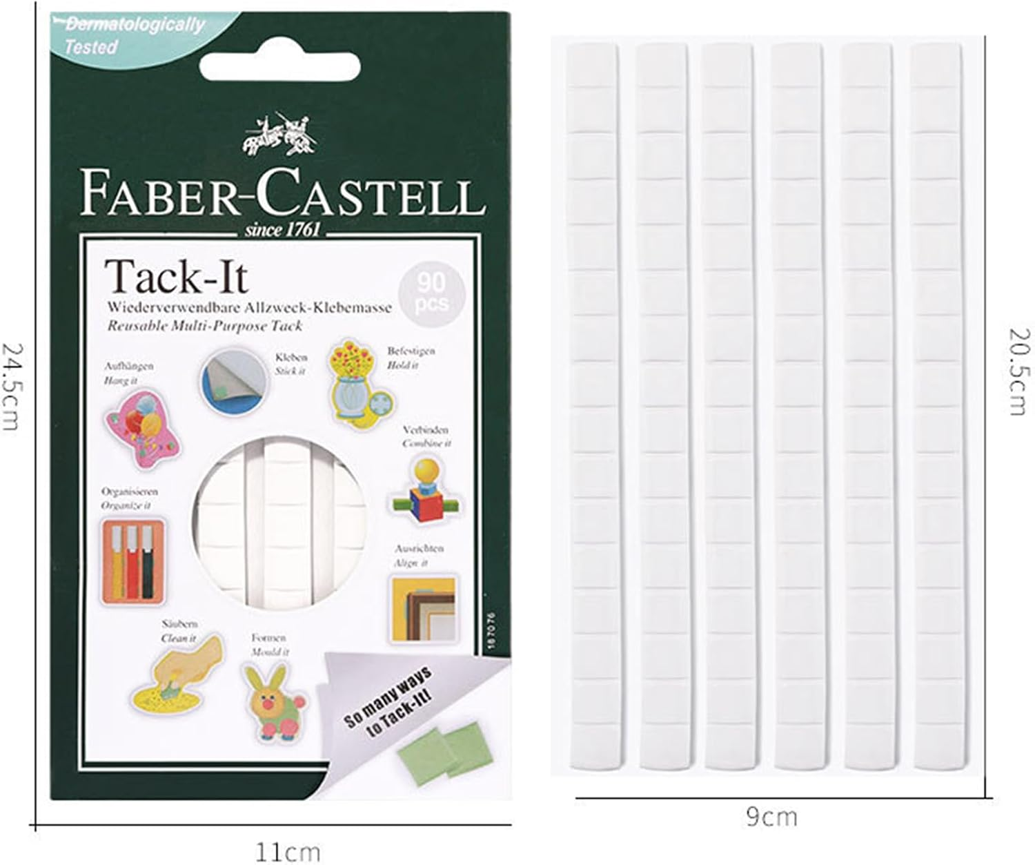 4 Sets Magnetic Nail Stand with 180 White Adhesive for Press on & Acrylic Nails, Nail Art Display Holder for Painting, False Tip Manicure, Reusable Adhesive Putty for Nail Tips & Decorations (01)