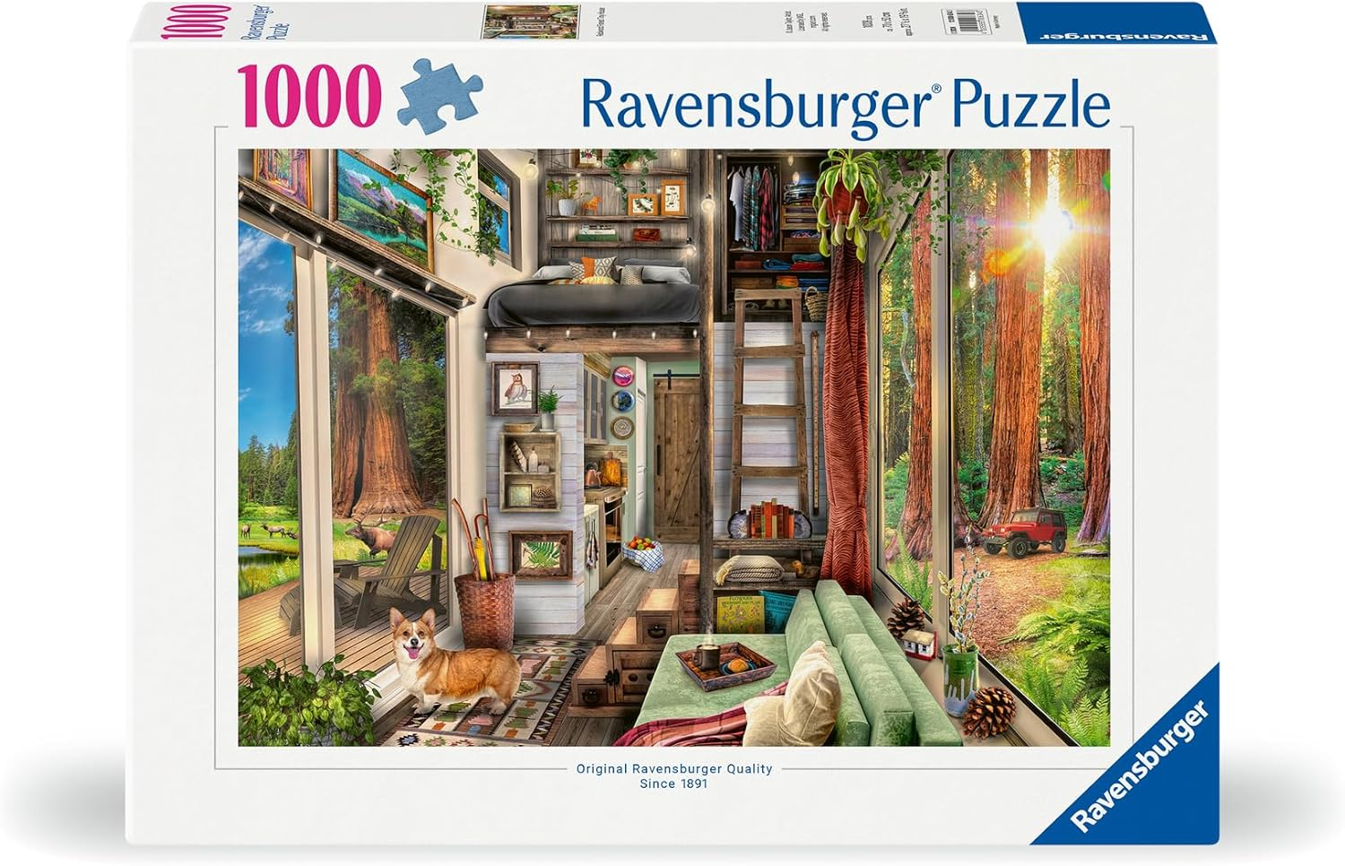 Ravensburger Redwood Forest Tiny House Puzzle (1000 Pieces) image number 5