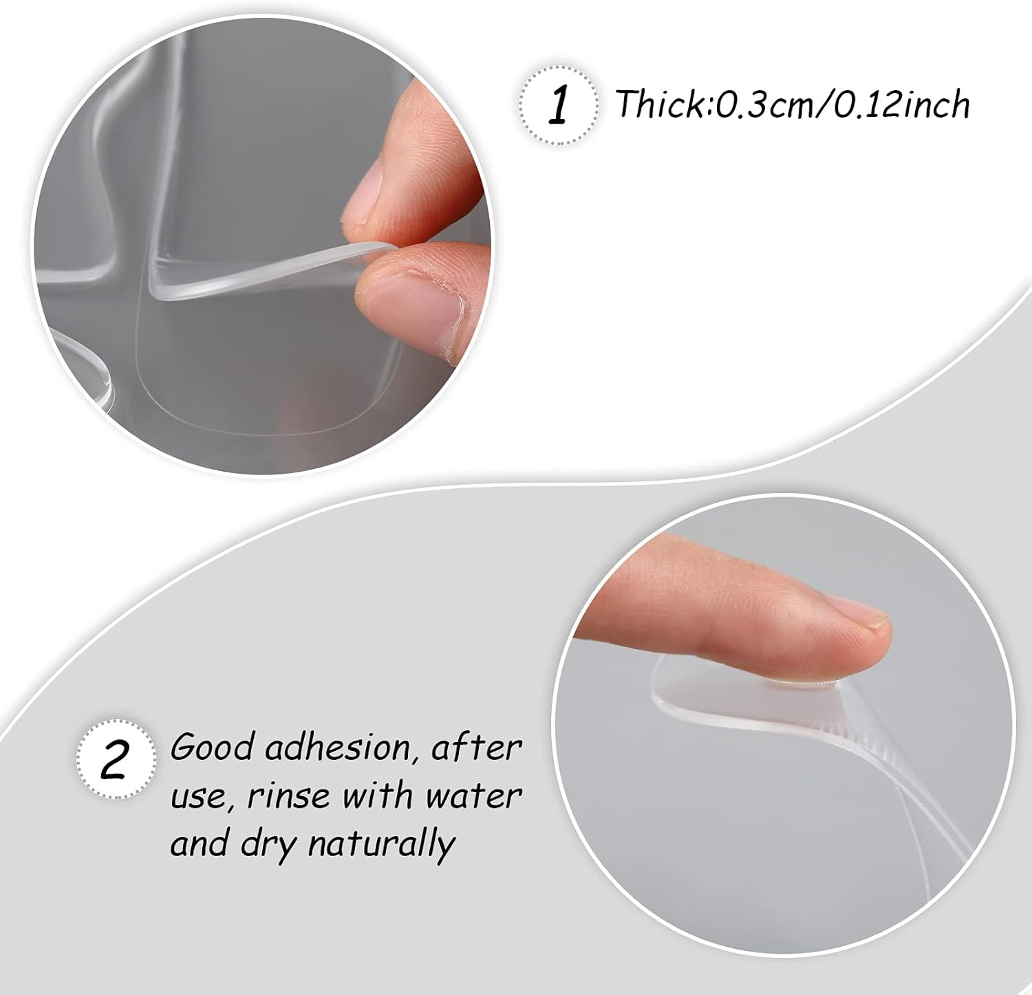 16 Pieces Facial Silicone Patches Reusable Silicone Face Patch Face Patches, Soft and Comfortable, Easy to Carry, Silicone Gel Pads on Forehead, Cheek, Lip, Eye, Neck, Chin, Chest image number 2