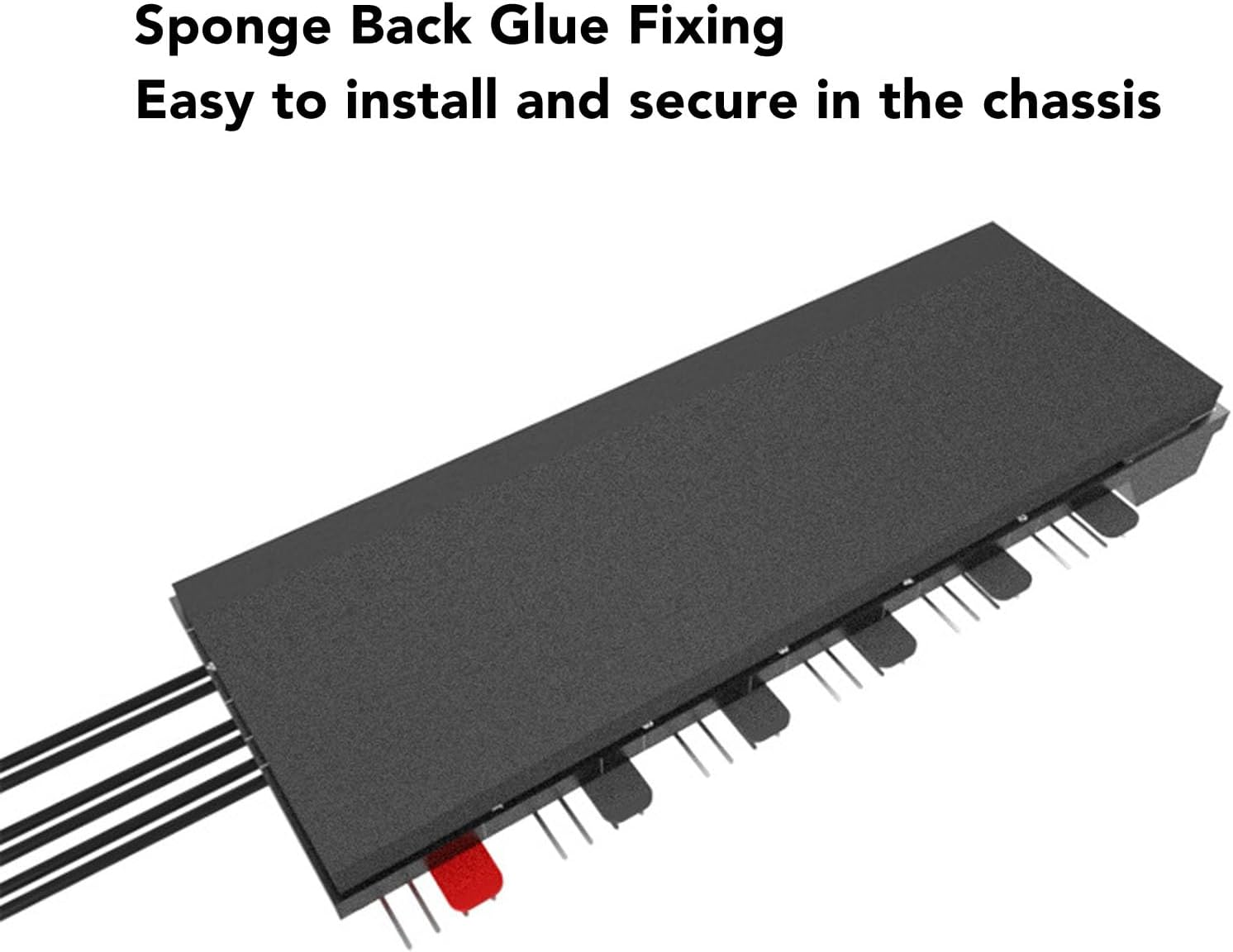 2 in 1 ARGB PWM Hub for Computer Chassis, Powered Fan Hub Fan Splitter with Speed Control, Power Supply image number 6