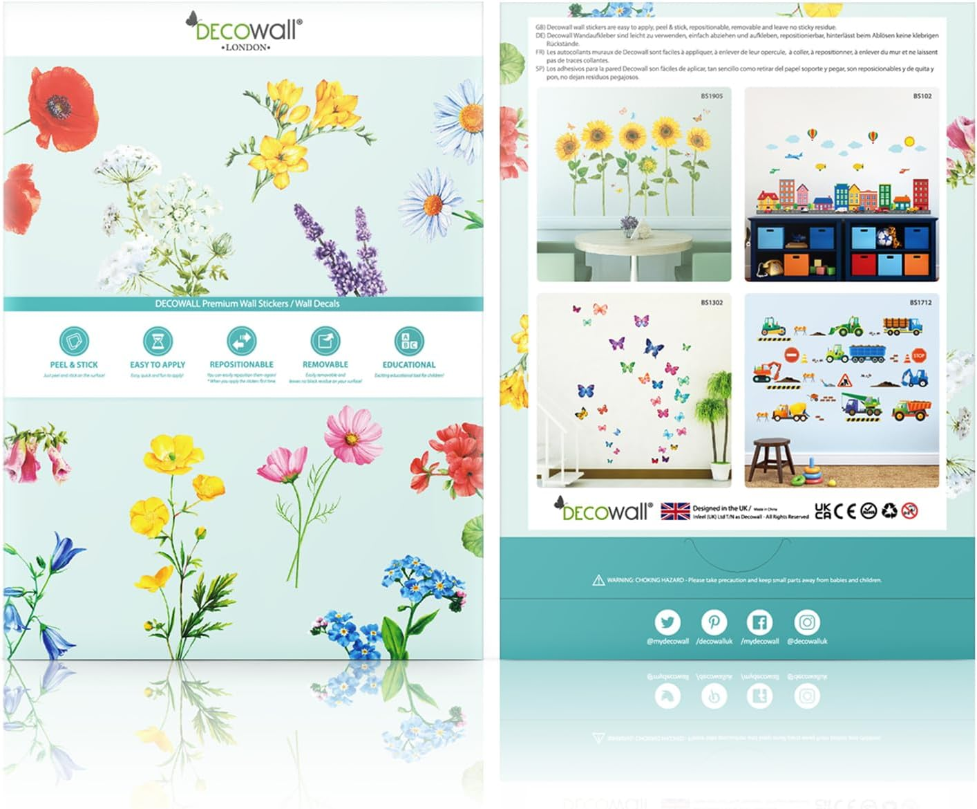 DECOWALL Unicorn Wall Stickers &ndash; Rainbow & Unicorn Wall Decals with Motivational Quotes for Kids Bedroom Nursery & Playroom Decor (DS8-8049) image number 6