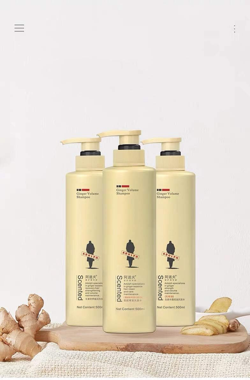 Adolf Ginger Juice Anti-Sloughing Hair Care Shampoo Repair Strong Root Healthy Hair Tight Hair Care Genuine image number 4